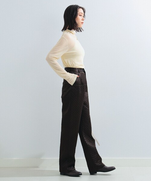 Ray BEAMS(レイビームス)の「Ray BEAMS / キルティング パンツ(その他パンツ・レディース・ブラウン/ブルー・1/0)」の4枚目の写真