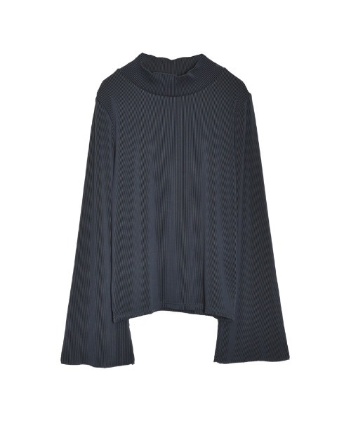 Re:EDIT（リエディ）の「リップルプリーツフレアスリーブトップス（Tシャツ/カットソー・レディース・ブラック/チャコールグレー/アイボリー・MEDIUM/LARGE）」の22枚目の写真