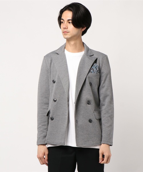 Bling Leads（ブリングリーズ）の「★Bling Leads★ カルゼ ダブルテーラードJK（テーラードジャケット・レディース・杢グレー・MEDIUM/LARGE）」の3枚目の写真