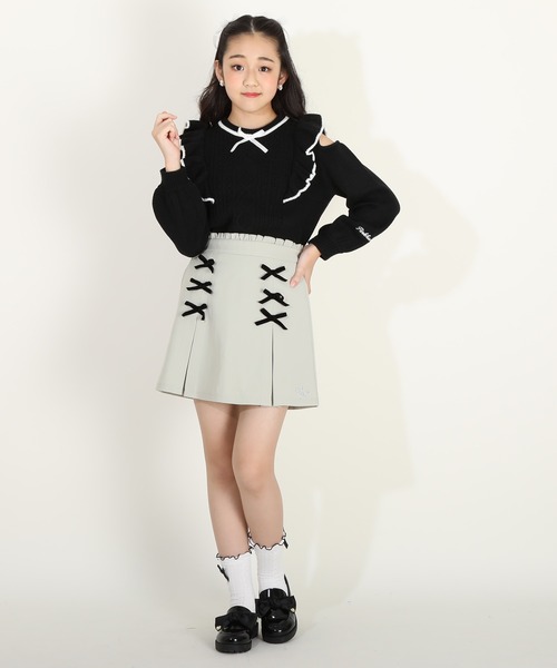 PINKHUNT（ピンクハント）の「PINKHUNT BIGリボンエナメルローファー 8789（ローファー・キッズ・ベビーピンク/ブラック・M size/L size/S size）」の6枚目の写真