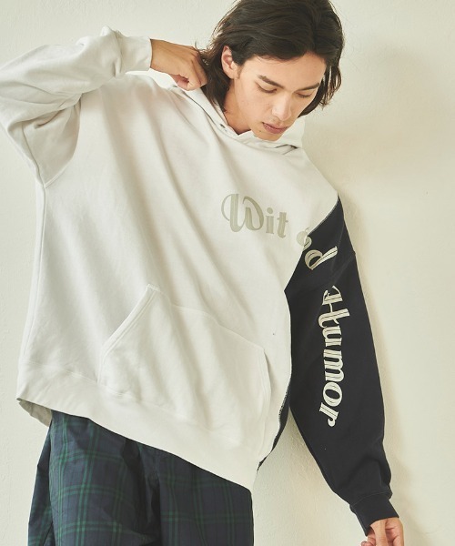 Kelen(ケレン)の「mpa3303- KIEFER クレイジープリントパーカー(パーカー・メンズ・ネイビー/ホワイト/グレー/ブラック・38/40/42)」の2枚目の写真