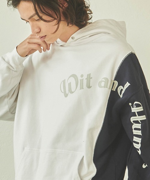 Kelen(ケレン)の「mpa3303- KIEFER クレイジープリントパーカー(パーカー・メンズ・ネイビー/ホワイト/グレー/ブラック・38/40/42)」の6枚目の写真