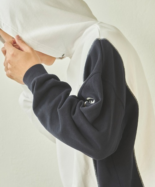 Kelen(ケレン)の「mpa3303- KIEFER クレイジープリントパーカー(パーカー・メンズ・ネイビー/ホワイト/グレー/ブラック・38/40/42)」の8枚目の写真