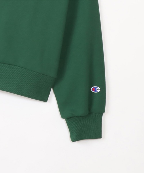 Champion(チャンピオン)の「Champion クルーネックスウェットシャツ(スウェット・レディース・ベージュ/グリーン・M/L)」の4枚目の写真