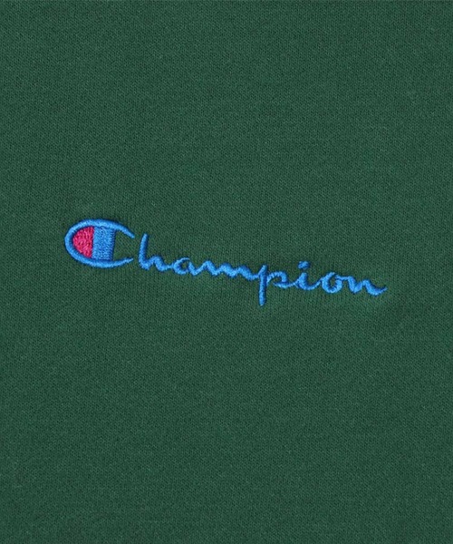 Champion(チャンピオン)の「Champion クルーネックスウェットシャツ(スウェット・レディース・ベージュ/グリーン・M/L)」の6枚目の写真