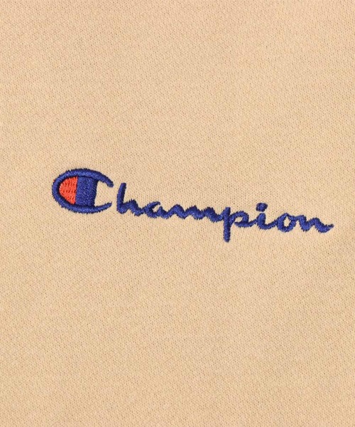 Champion(チャンピオン)の「Champion クルーネックスウェットシャツ(スウェット・レディース・ベージュ/グリーン・M/L)」の7枚目の写真