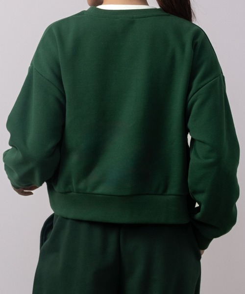 Champion(チャンピオン)の「Champion クルーネックスウェットシャツ(スウェット・レディース・ベージュ/グリーン・M/L)」の9枚目の写真
