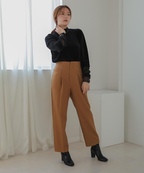 Bou Jeloud(ブージュルード)の「ポリカルゼパンツ(その他パンツ・レディース・ブラック/レッド/キャメル・38)」の7枚目の写真