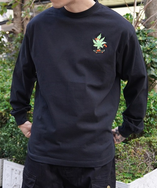 ZOZOTOWN限定 【RIPPER】スローバーン 刺繍 ロンT / Slow Burn Embroidery Long Sleeve T-Shirt（Tシャツ/カットソー）｜RIPPER（リッパー）