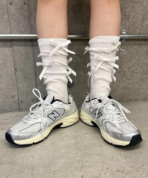 PHILLY（フィリー）の「【PHILLY】リボンソックス（ソックス/靴下・レディース・ホワイト/ブラック・FREE）」の16枚目の写真