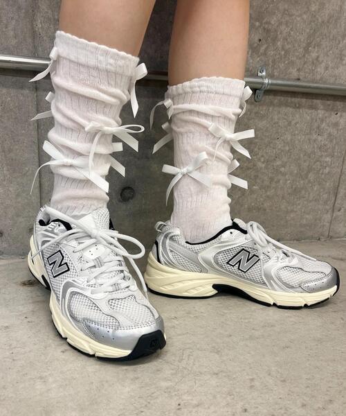 PHILLY（フィリー）の「【PHILLY】リボンソックス（ソックス/靴下・レディース・ホワイト/ブラック・FREE）」の17枚目の写真