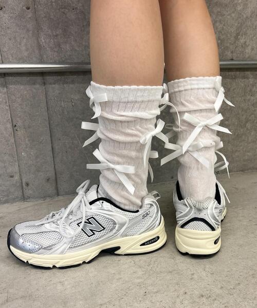 PHILLY（フィリー）の「【PHILLY】リボンソックス（ソックス/靴下・レディース・ホワイト/ブラック・FREE）」の19枚目の写真