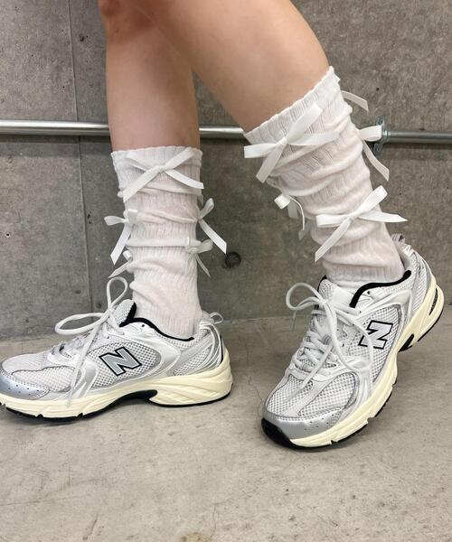 PHILLY（フィリー）の「【PHILLY】リボンソックス（ソックス/靴下・レディース・ホワイト/ブラック・FREE）」の20枚目の写真