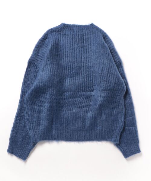 aimoha(アイモハ)の「モヘアライクニットプルオーバー (AW) (LV)(ニット/セーター・レディース・キャメル/ピンク/ブルー・FREE)」の4枚目の写真