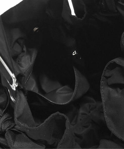 Casselini（キャセリーニ）の「Casselini(キャセリーニ)ビッグサイドダブルリボンバッグ（ショルダーバッグ・レディース・アイボリー/ブラック/ネイビー/カーキ/レッド/イエロー/パープル/ブルー/ホワイト・FREE）」の12枚目の写真