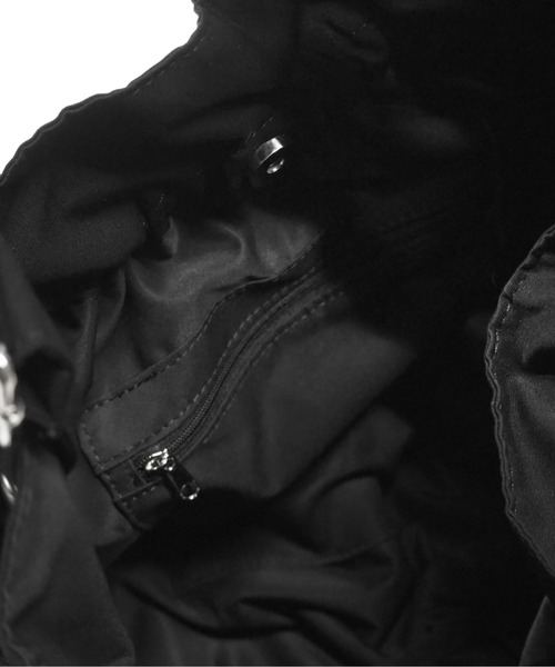 Casselini（キャセリーニ）の「Casselini(キャセリーニ)ビッグサイドダブルリボンバッグ（ショルダーバッグ・レディース・アイボリー/ブラック/ネイビー/カーキ/レッド/イエロー/パープル/ブルー/ホワイト・FREE）」の13枚目の写真