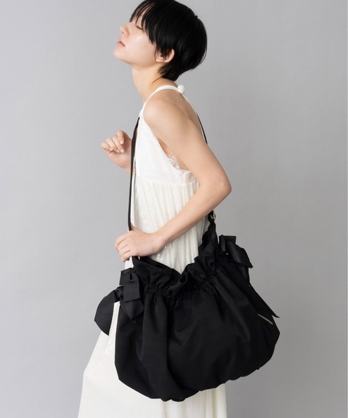 セール】Casselini(キャセリーニ)ビッグサイドダブルリボンバッグ