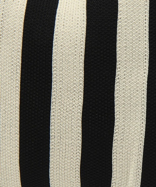 BAYFLOW（ベイフロー）の「ストライプニットトートM（エコバッグ/サブバッグ・レディース・ピンク/ホワイト/ベージュ・0）」の11枚目の写真