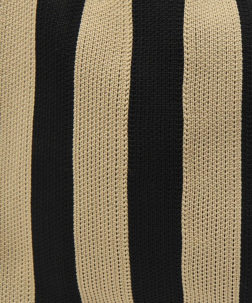 BAYFLOW（ベイフロー）の「ストライプニットトートM（エコバッグ/サブバッグ・レディース・ピンク/ホワイト/ベージュ・0）」の13枚目の写真