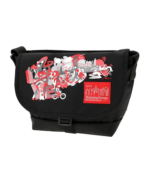 Manhattan Portage（マンハッタンポーテージ）の「Casual Messenger Bag JR Canvas Art Print 2023（メッセンジャーバッグ・メンズ・ブラック・SMALL）」の2枚目の写真