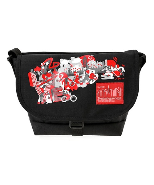 Manhattan Portage（マンハッタンポーテージ）の「Casual Messenger Bag JR Canvas Art Print 2023（メッセンジャーバッグ・メンズ・ブラック・SMALL）」の3枚目の写真