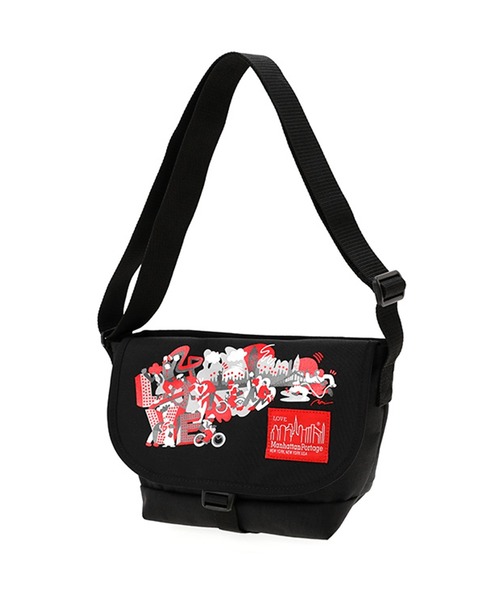 Manhattan Portage（マンハッタンポーテージ）の「Casual Messenger Bag JR Canvas Art Print 2023（メッセンジャーバッグ・メンズ・ブラック・SMALL）」の8枚目の写真