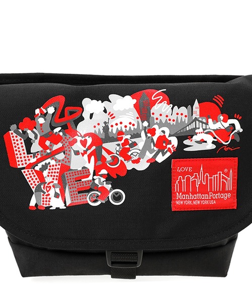 Manhattan Portage（マンハッタンポーテージ）の「Casual Messenger Bag JR Canvas Art Print 2023（メッセンジャーバッグ・メンズ・ブラック・SMALL）」の10枚目の写真