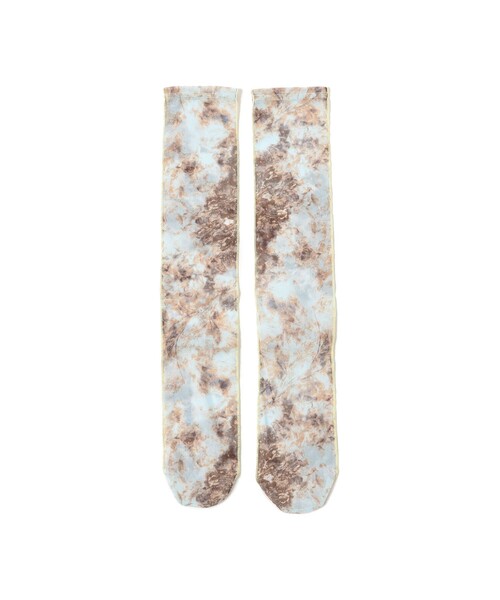 Ray BEAMS(レイビームス)の「Ray BEAMS / チュール プリント ソックス(ソックス/靴下・レディース・サックスブルー/ブラック・ONE SIZE)」の2枚目の写真