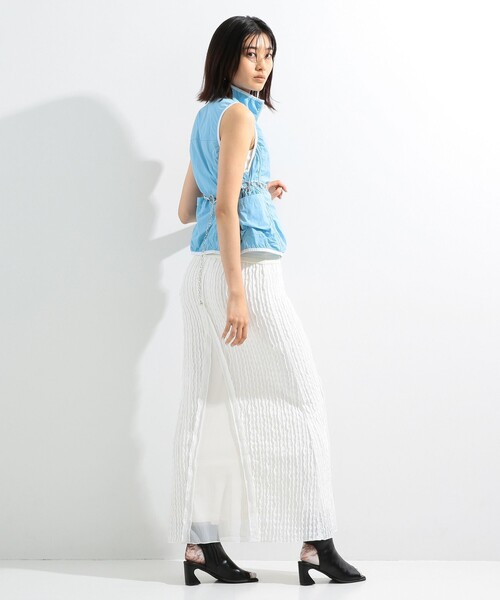 Ray BEAMS(レイビームス)の「Ray BEAMS / チュール プリント ソックス(ソックス/靴下・レディース・サックスブルー/ブラック・ONE SIZE)」の6枚目の写真