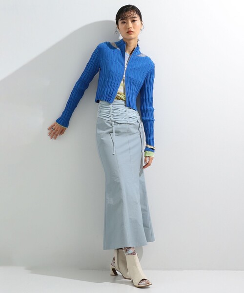 Ray BEAMS(レイビームス)の「Ray BEAMS / チュール プリント ソックス(ソックス/靴下・レディース・サックスブルー/ブラック・ONE SIZE)」の3枚目の写真