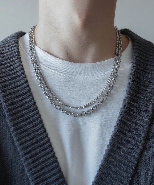 SBG（エスビー）の「SBG コンビネーションマンテルネックレス（ネックレス・メンズ・シルバー・FREE）」の16枚目の写真