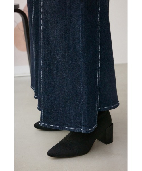 AZUL by moussy(アズールバイマウジー)の「デニムカーゴセミフレアスカート(スカート・レディース・ワンウォッシュ/アイボリー・SMALL/MEDIUM)」の21枚目の写真