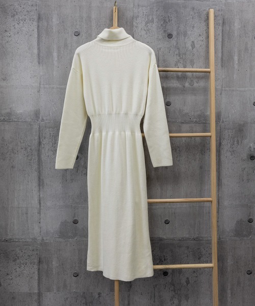 Miniministore(ミニミニストア)の「タートルネック ニットワンピース 上品(ワンピース・レディース・ブラック/オフホワイト・フリー)」の16枚目の写真