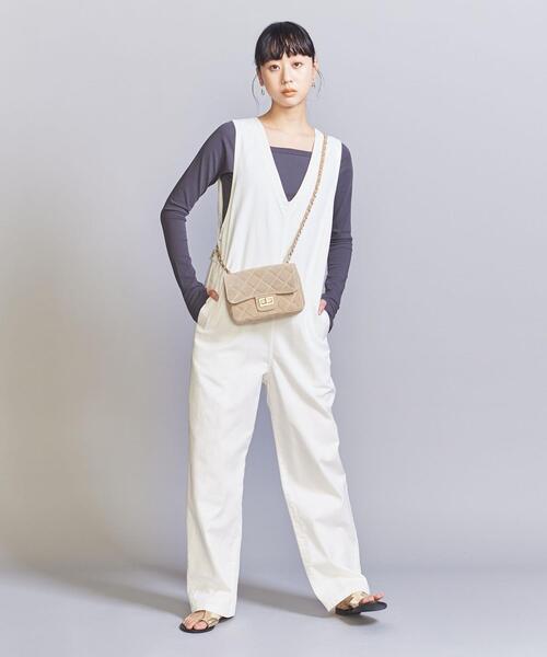 BEAUTY&YOUTH UNITED ARROWS(ビューティーアンドユースユナイテッドアローズ)の「【WEB限定】デニムオールインワン -ウォッシャブル-(つなぎ/オールインワン・レディース・オフホワイト/コバルトブルー/ブラック・S/M)」の4枚目の写真