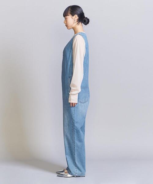 BEAUTY&YOUTH UNITED ARROWS(ビューティーアンドユースユナイテッドアローズ)の「【WEB限定】デニムオールインワン -ウォッシャブル-(つなぎ/オールインワン・レディース・オフホワイト/コバルトブルー/ブラック・S/M)」の15枚目の写真