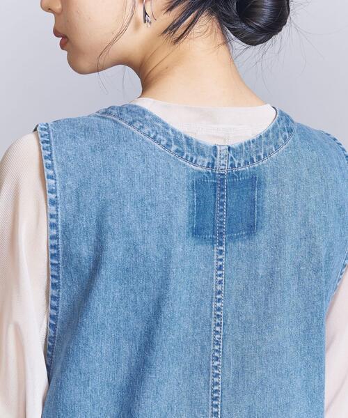 BEAUTY&YOUTH UNITED ARROWS(ビューティーアンドユースユナイテッドアローズ)の「【WEB限定】デニムオールインワン -ウォッシャブル-(つなぎ/オールインワン・レディース・オフホワイト/コバルトブルー/ブラック・S/M)」の19枚目の写真
