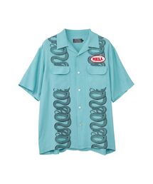 HYSTERIC GLAMOUR | HYSTERIC HELLワッペン オープンカラーシャツ(シャツ/ブラウス)