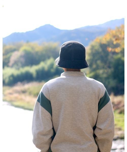 ELEMENT（エレメント）の「ELEMENT メンズ FULY POLO HALF ZIP トレーナー/エレメントハーフジップスウェットトレーナー（スウェット・メンズ・ブラック/アイボリー・X-LARGE/MEDIUM/LARGE）」の4枚目の写真