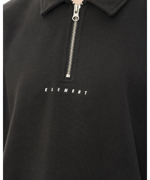 ELEMENT（エレメント）の「ELEMENT メンズ FULY POLO HALF ZIP トレーナー/エレメントハーフジップスウェットトレーナー（スウェット・メンズ・ブラック/アイボリー・X-LARGE/MEDIUM/LARGE）」の11枚目の写真