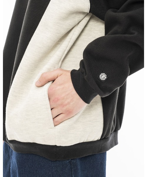 ELEMENT（エレメント）の「ELEMENT メンズ FULY POLO HALF ZIP トレーナー/エレメントハーフジップスウェットトレーナー（スウェット・メンズ・ブラック/アイボリー・X-LARGE/MEDIUM/LARGE）」の12枚目の写真
