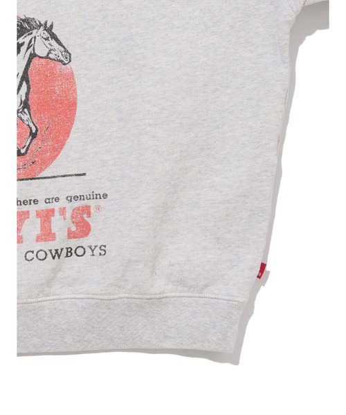 Levi's（リーバイス）の「Levi's/リーバイス クルーネック スウェットシャツ グレー HEATHER GRAY（スウェット・レディース・グレー・M/S/XS）」の5枚目の写真