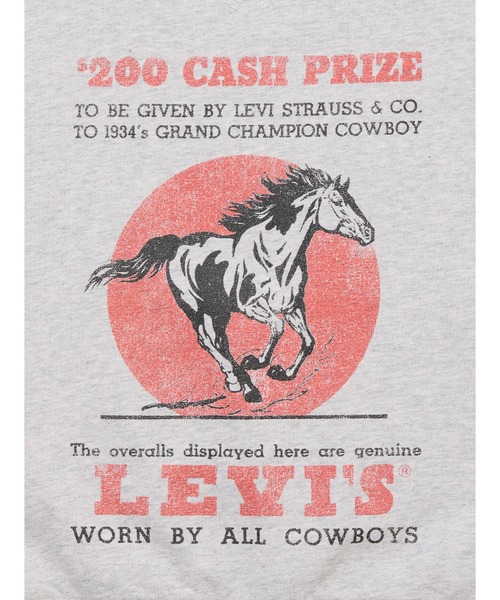 Levi's（リーバイス）の「Levi's/リーバイス クルーネック スウェットシャツ グレー HEATHER GRAY（スウェット・レディース・グレー・M/S/XS）」の6枚目の写真