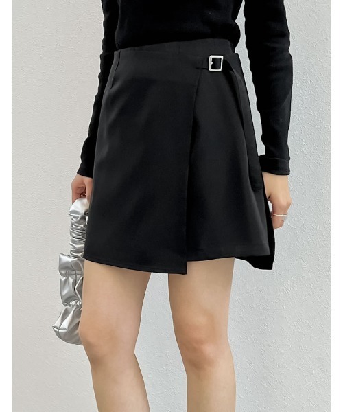Re:EDIT（リエディ）の「[2024SS COLLECTION]2WAYエプロン付きミニスカートパンツ（その他パンツ・レディース・ブラック/キャメル/グレー/ホワイト・MEDIUM/SMALL/LARGE）」の11枚目の写真