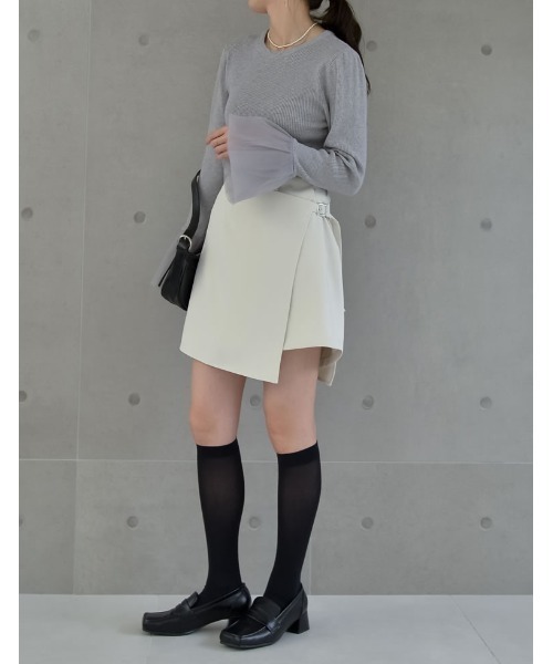 セール】[2024SS COLLECTION]2WAYエプロン付きミニスカート