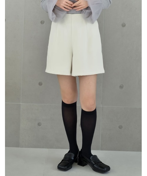 Re:EDIT（リエディ）の「[2024SS COLLECTION]2WAYエプロン付きミニスカートパンツ（その他パンツ・レディース・ブラック/キャメル/グレー/ホワイト・MEDIUM/SMALL/LARGE）」の18枚目の写真