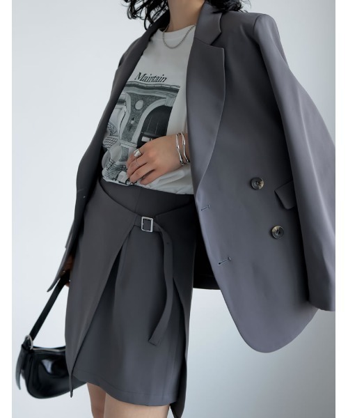 セール】[2024SS COLLECTION]2WAYエプロン付きミニスカート