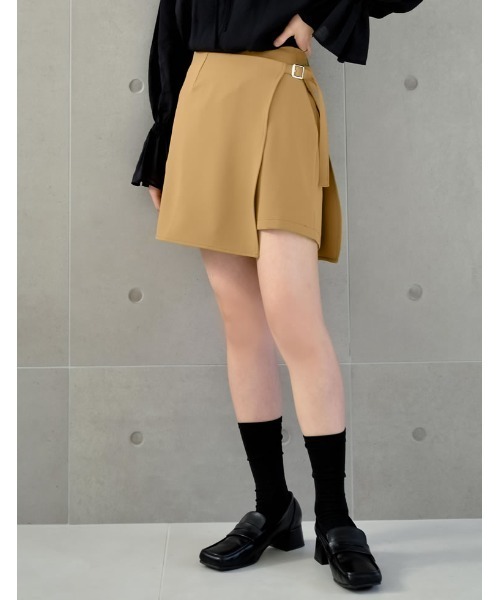 Re:EDIT（リエディ）の「[2024SS COLLECTION]2WAYエプロン付きミニスカートパンツ（その他パンツ・レディース・ブラック/キャメル/グレー/ホワイト・MEDIUM/SMALL/LARGE）」の20枚目の写真