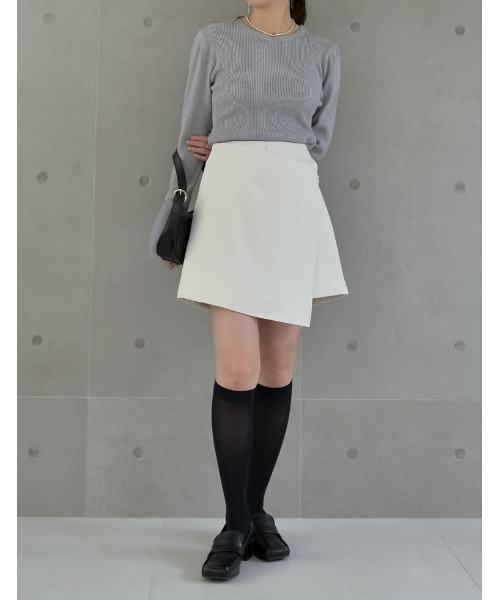 セール】[2024SS COLLECTION]2WAYエプロン付きミニスカートパンツ