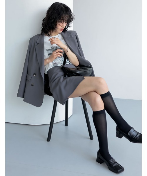 Re:EDIT（リエディ）の「[2024SS COLLECTION]2WAYエプロン付きミニスカートパンツ（その他パンツ・レディース・ブラック/キャメル/グレー/ホワイト・MEDIUM/SMALL/LARGE）」の7枚目の写真