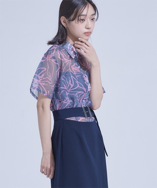 miette（ミエット）の「ウエストカッティングスカート（スカート・レディース・ブラック/ネイビー・FREE）」の15枚目の写真